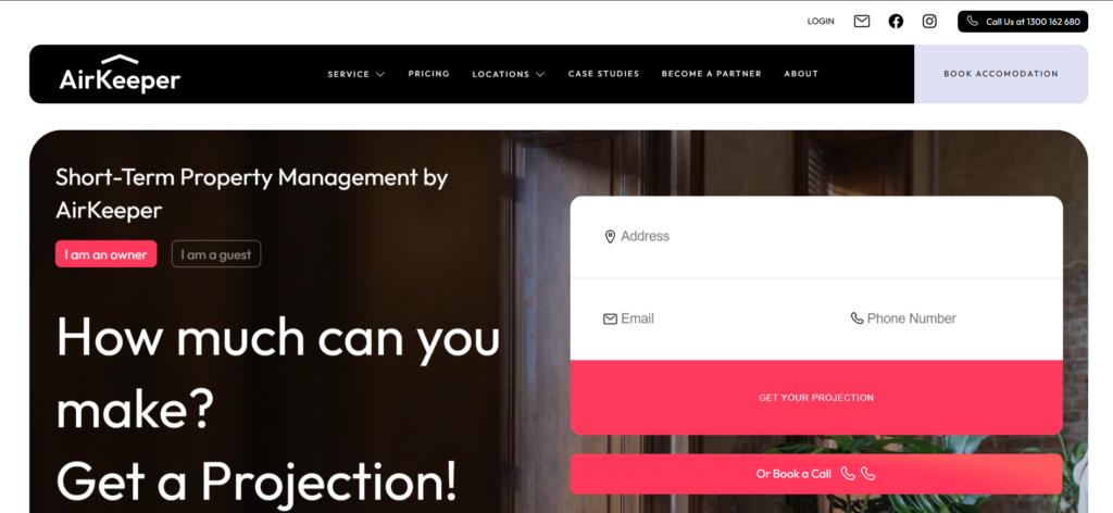 AirKeeper homepage