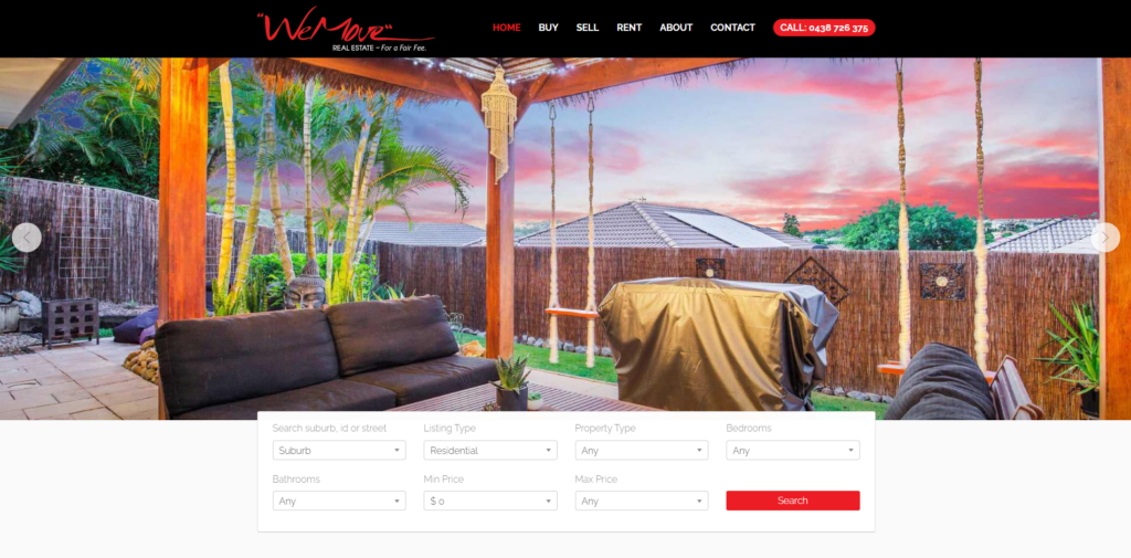 we move real estate homepage