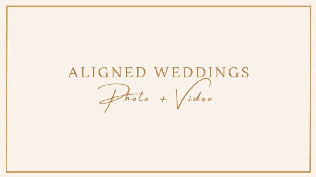 Aligned Weddings Photo & Video logo