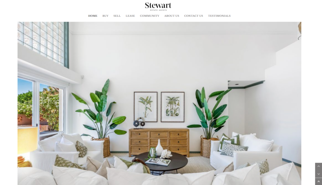 stewart estate agents homepage