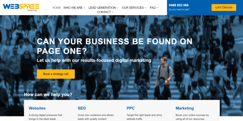 webspree homepage